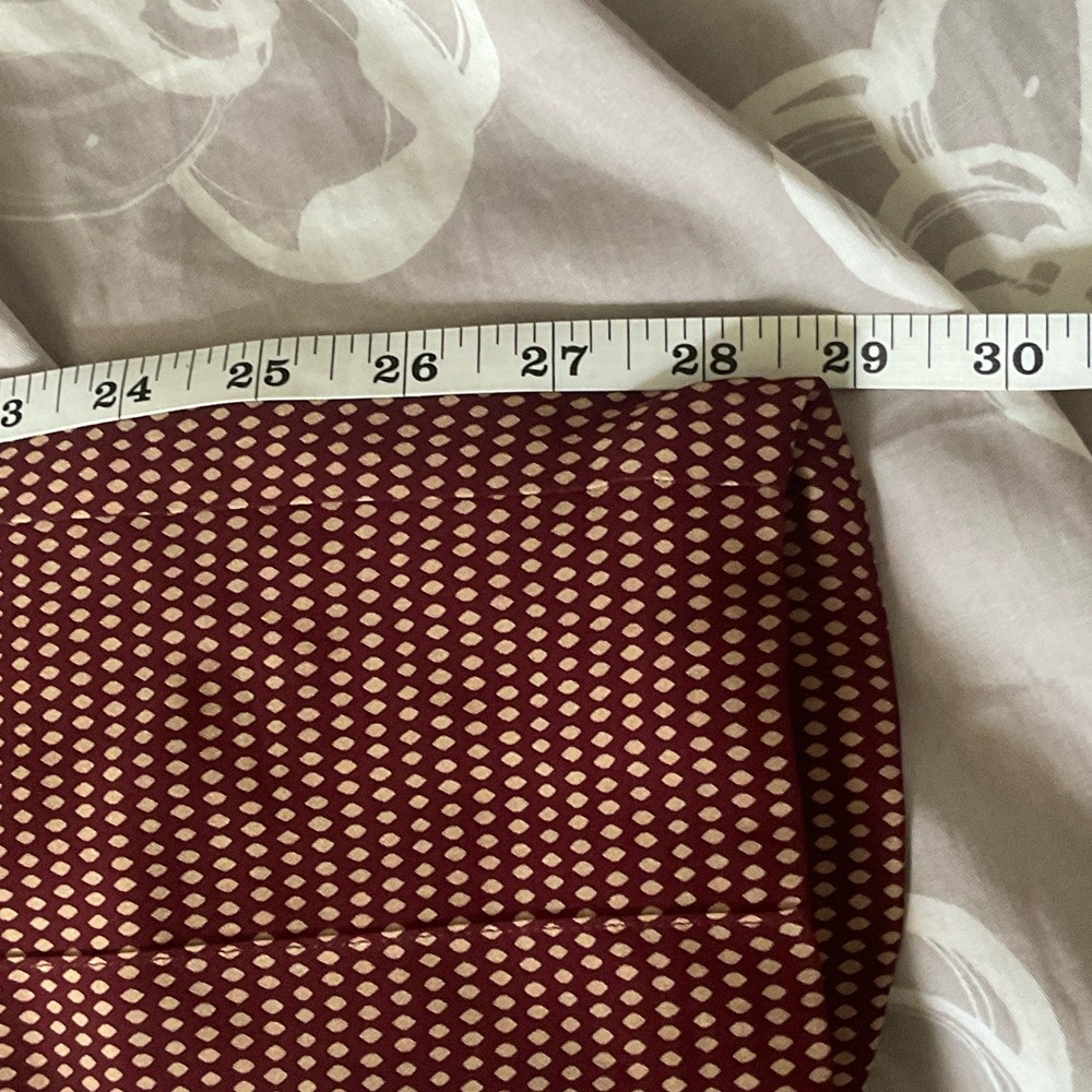 Haute Hippie Burgundy Patterned Pants size small 100% silk - Picture 5 of 5